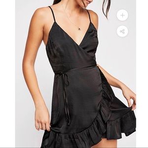 NWOT Free People All My Love Ruffle Wrap Dress